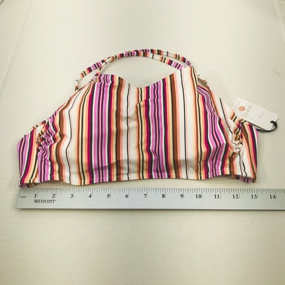 Shade And Shore Women's 36B Lightly Lined Longline Bralette Bikini Swim Top New - Picture 10 of 12